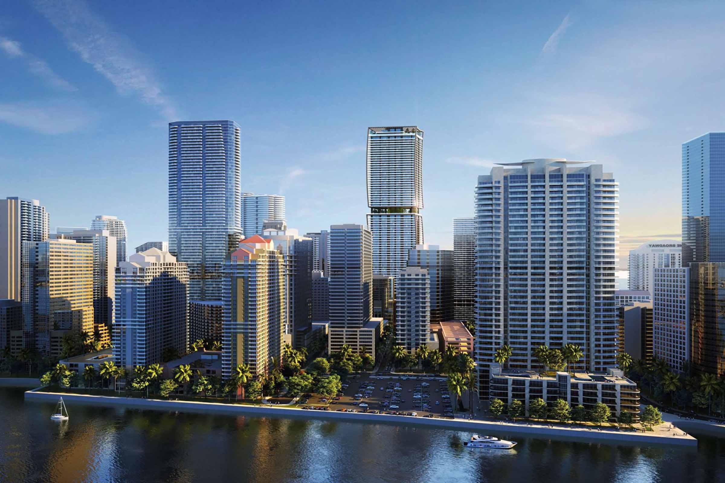 Rendering of Ora by Casa Tua Brickell Skyline